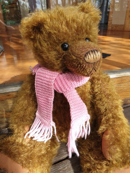Damon, Robin Rive bear, 44cm,ooak dark mohair.