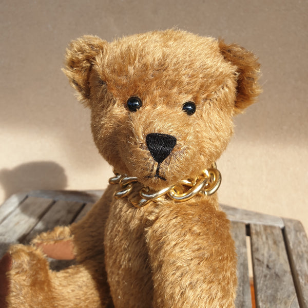 Lance, 36cm Robin  Rive wearing chain