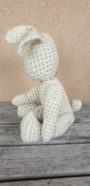 Crochet Bunny, 20cm crocheted 5 jointed bunny