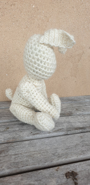 Crochet Bunny, 20cm crocheted 5 jointed bunny
