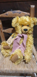 Jeremy, Robin Rive bear, 46cm  long curly golden mohair collectible teddy
