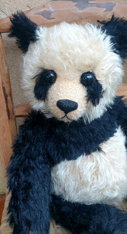 Old Pandy, 40cm Robin Rive big soft mohair panda bear