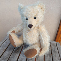 Tanya,OOAK, 36cm, Robin Rive collectible mohair bear with glasses