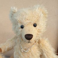 Tanya,OOAK, 36cm, Robin Rive collectible mohair bear with glasses