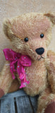 Homer, 40cm Robin Rive teddy bear, 40cm, dusky pink mohair