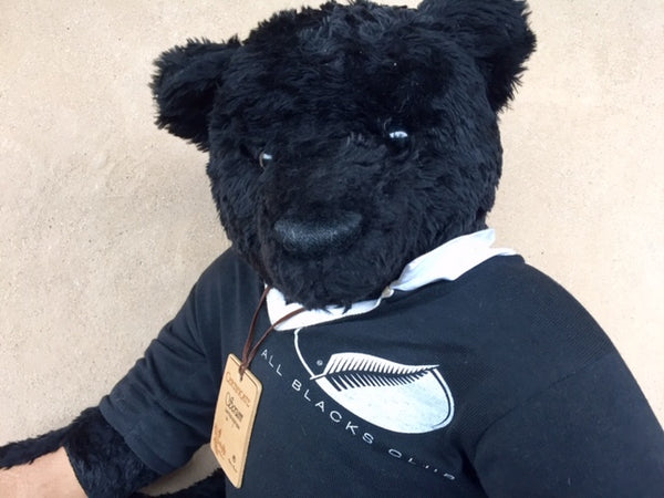 Rugby Supporter Black - KiwiCurio-Robin Rive-Teddy Bears-Limited Edition