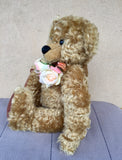 Gillian, 36cm, Robin Rive Collectible Mohair teddy bear with floweres