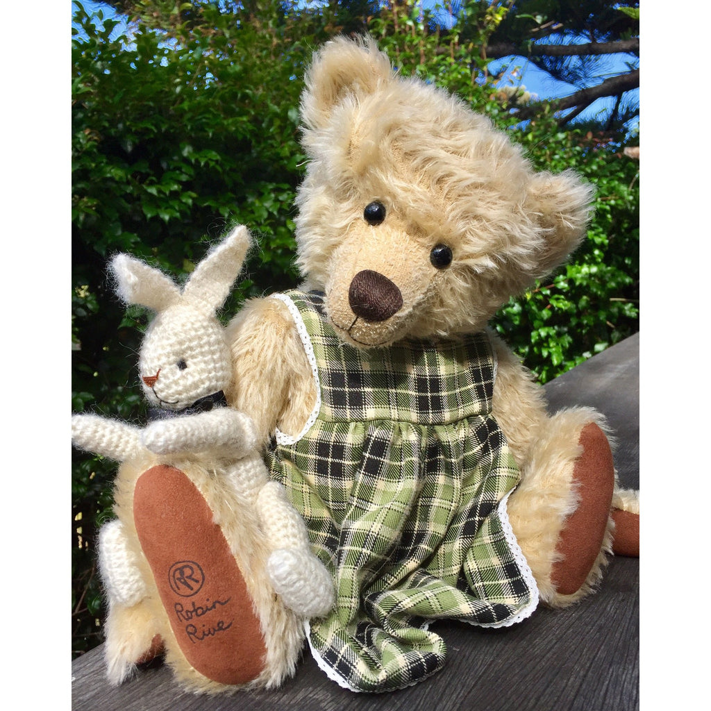 Rachel And her Rabbit - KiwiCurio-Robin Rive-Teddy Bears-Limited Edition