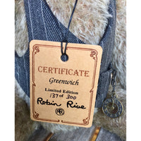 Greenwich - KiwiCurio-Robin Rive-Teddy Bears-Limited Edition
