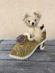 Tiny teddy in a shoe - KiwiCurio-Robin Rive-Teddy Bears-Limited Edition