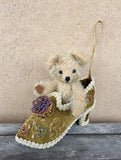 Tiny teddy in a shoe - KiwiCurio-Robin Rive-Teddy Bears-Limited Edition